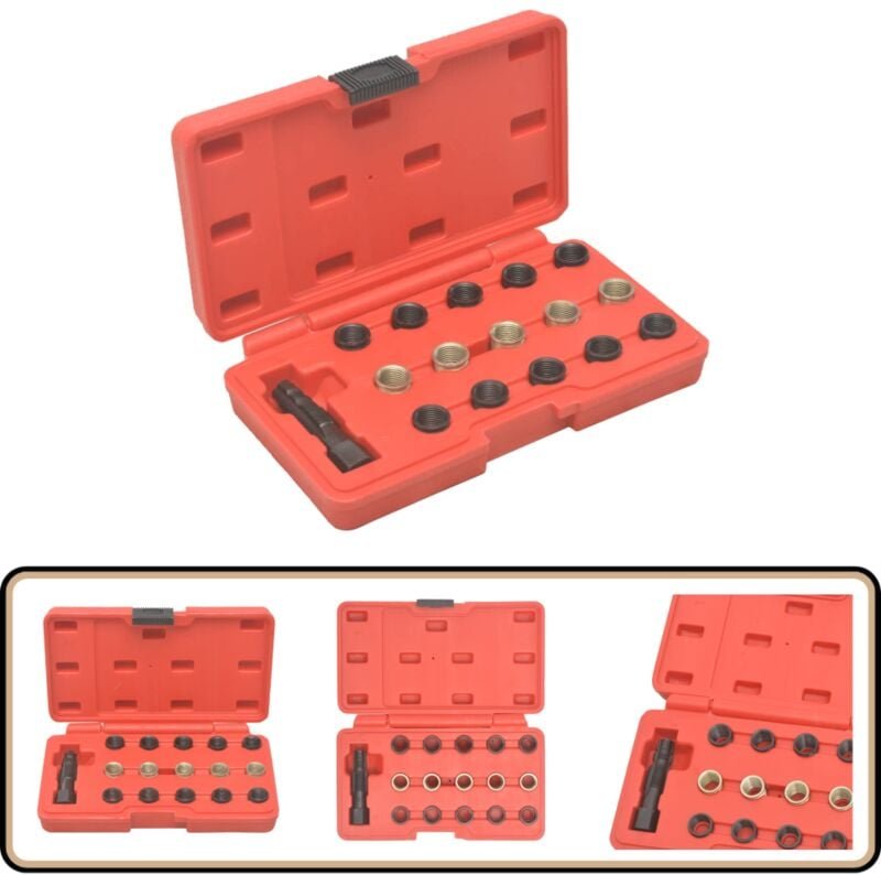 16-tlg. Zündkerzengewinde-Reparatursatz M14×1,25 - Reparaturset - Zündkerzengewinde - Zündkerzenservice - Autowerkstatt ...