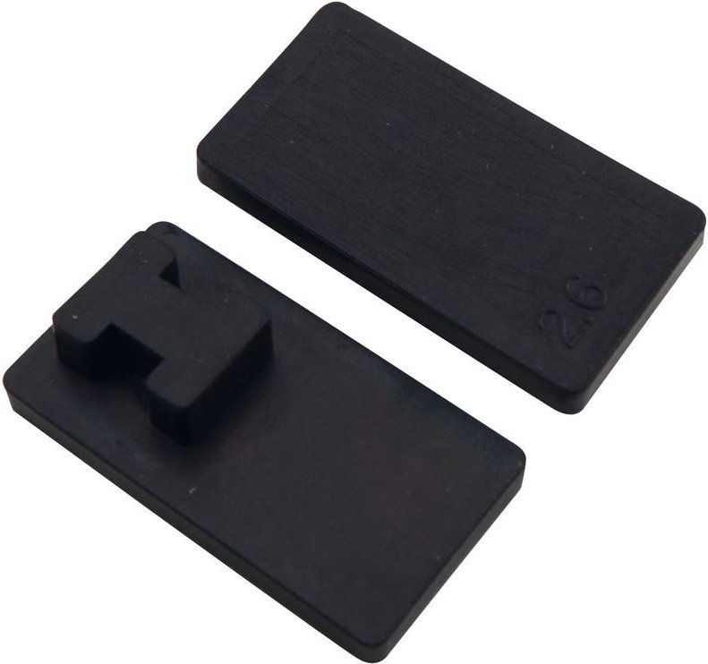 Thumbnail - Einlage zu Glasklemmbeschlag für 8 mm, Maß 53 x 53 mm - Croso