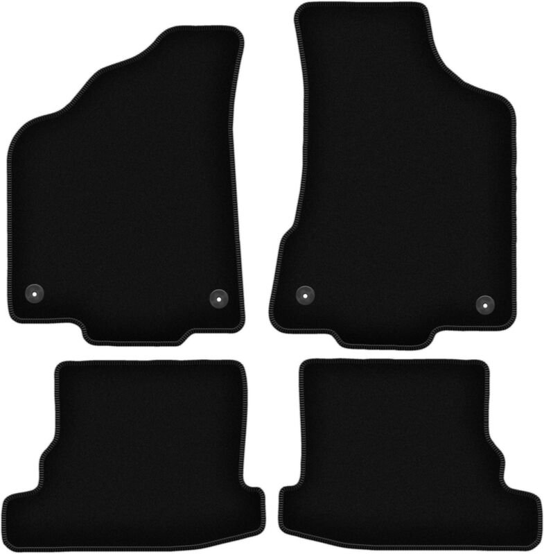 BASIC schwarze Veloursmatten für: Volkswagen Polo III 6N Fließheck, Limousine, Classic (1994-1999)