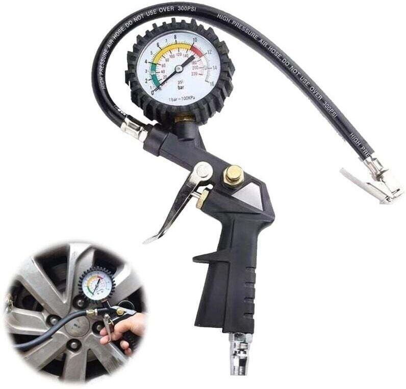 Reifendruckmesser, Reifendruckmessgeräte, Reifenfüllpistole, Reifendruckprüfer, Reifenfüllpistole, mechanisches Druckmes...