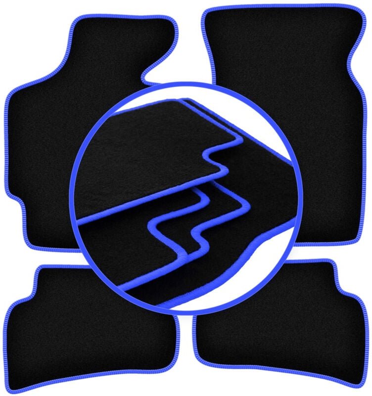 CARLUX-BLUE Autofußmatten für: Mazda MX-6 I Coupé (1988-1992)