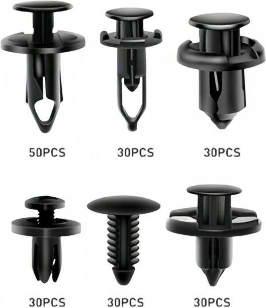 200 Stück Auto-Clips, Auto-Kunststoff-Clip-Nieten, Autoreparatur, Kunststoff-Nieten-Befestigungselemente,