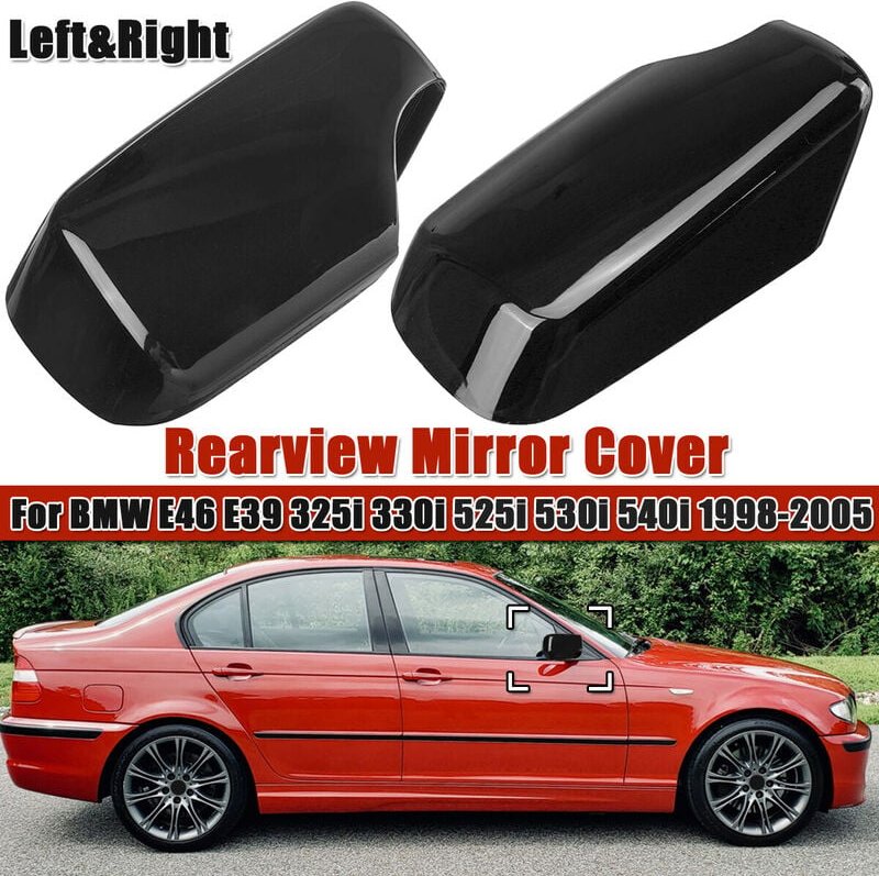 Paar Rückspiegelabdeckung für bmw E46 E39 325i 330i 525i 530i 540i 98-2005