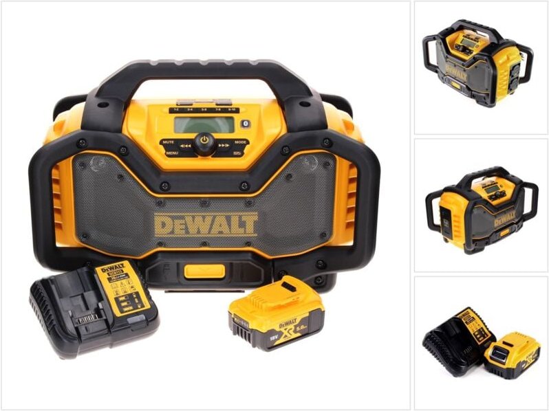 DeWalt DCR 027 P1 Akku Radio DAB+ 10,8-18,0 V + 1x Akku 5,0 Ah + Ladegerät