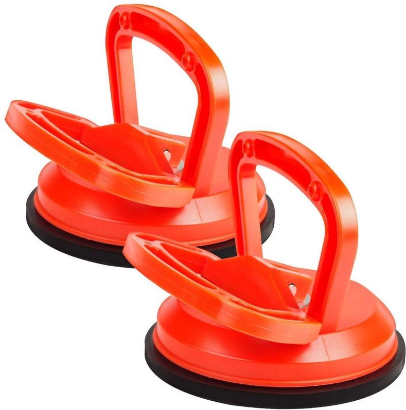 SHINING HOUSE Stück Saugnäpfe Orange Vakuumsauger Ø 115 mm für Fliesen, Glas, Holz