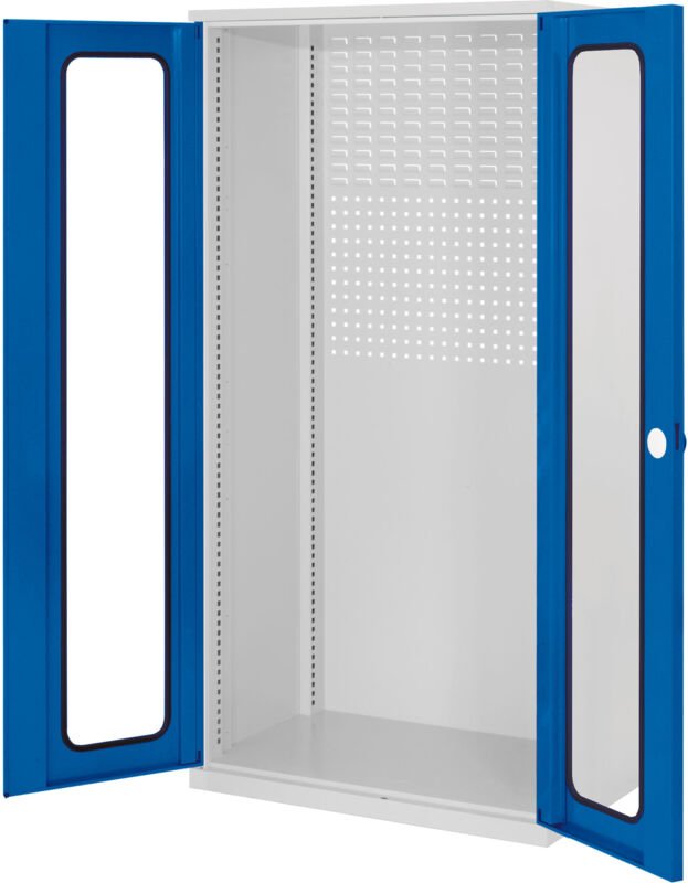 Kappes ®RasterPlan Schubladenschränke 1950x1000x600mm Sichtfenstertüren Modell 30 enzianblau