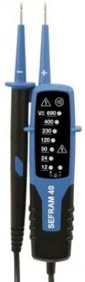 Sefram - ac/dc -Spannungstester - 12 v bis 690 v - led -Anzeige Instrumente 40