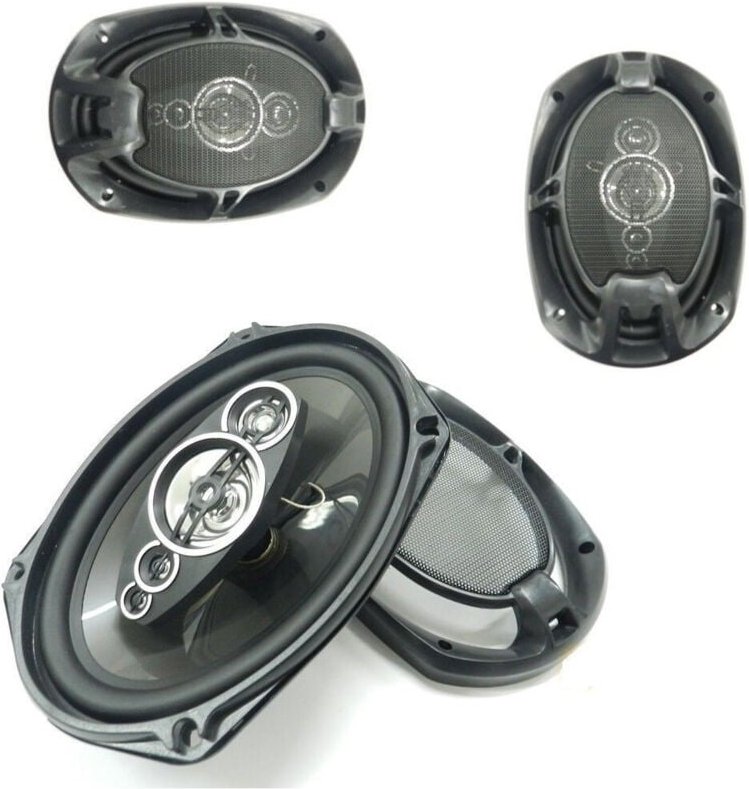 Trade Shop - kit coppy cass auto 2 vie 800W 6x9 cm altoparlanti auto 800 watt TS-6972 -