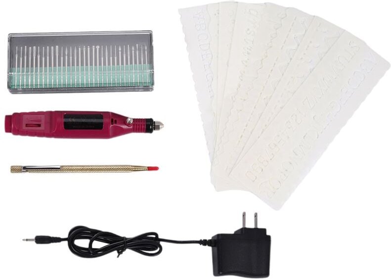 Thumbnail - Elektrischer Mini-Gravierstift, DIY-Gravierwerkzeug-Set (US-Stecker)