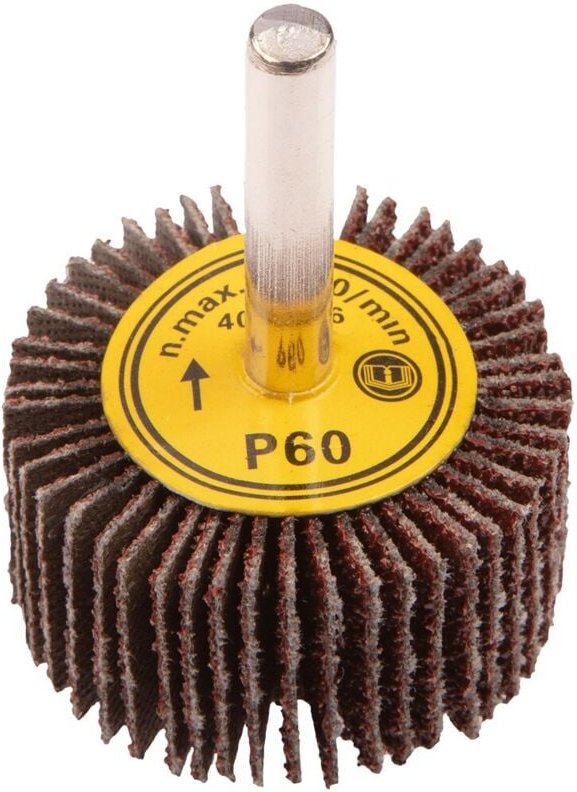 Graphit-Fächerscheibe K60 - 40x20mm für Holz, Metall und Kunststoff