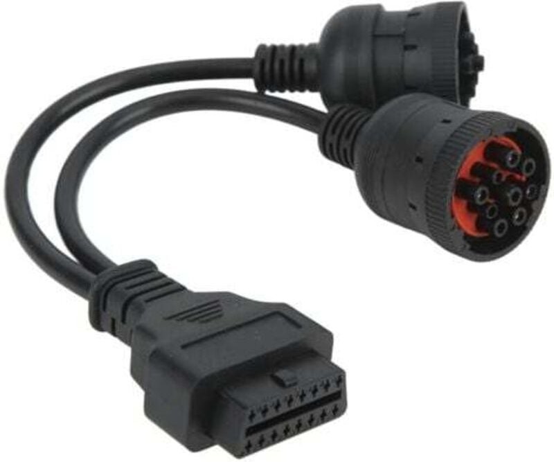 Thumbnail - LaBlanc - J1708 6-polig, J1939 9-polig auf OBD2 16-polig, Buchse, Adapter, Diagnose-Y-Kabel für schwere Diesel-Lkw, Buss...