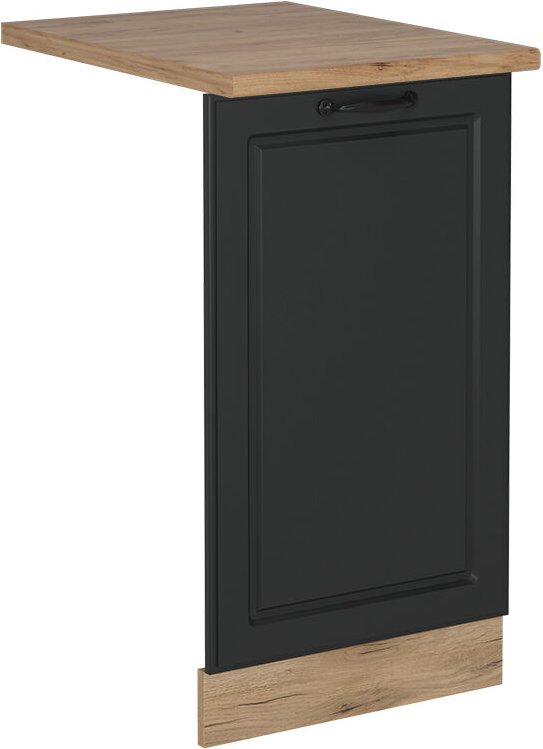 Thumbnail - Vicco - Geschirrspülblende R-Line, Anthrazit Landhaus, 45 cm , ap Eiche