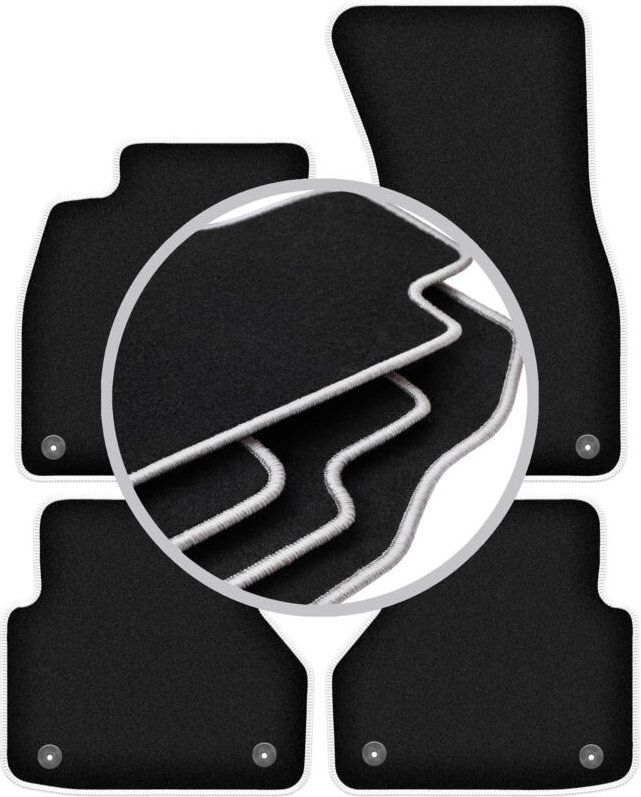 CARLUX-SILVER Autofußmatten für: Audi A7 C8 Sportback (2018-)