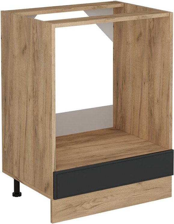 Vicco - Herdumbauschrank R-Line, Anthrazit Landhaus, 60 cm ohne Arbeitsplatte