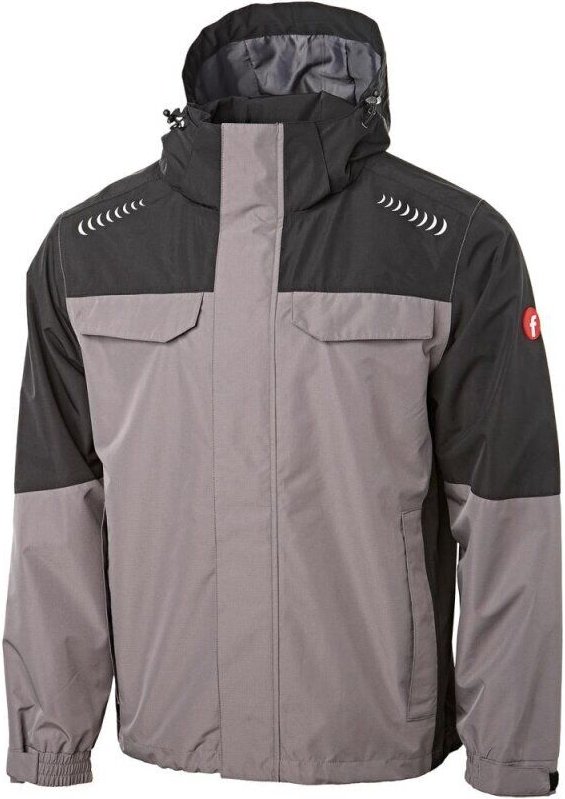 Regenjacke Plus grau/schwarz Gr. XS