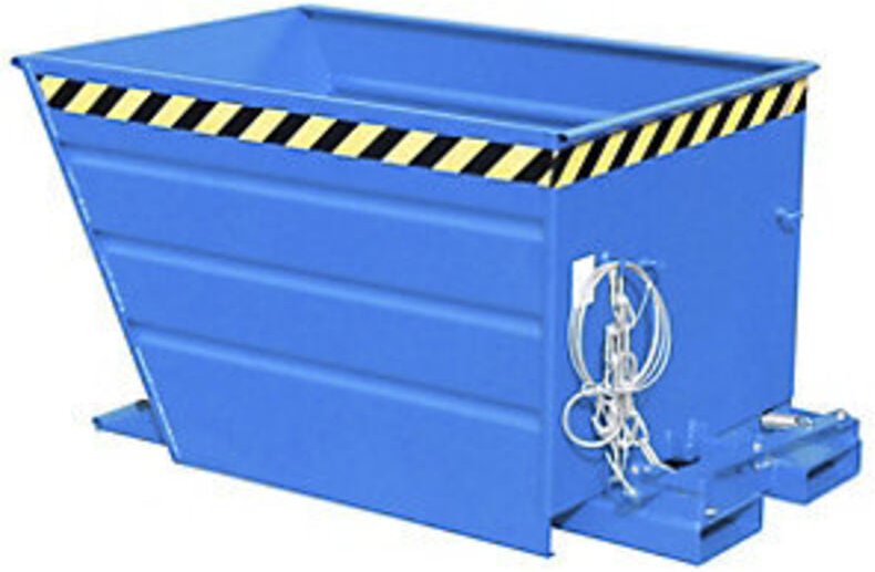 Bauer Kippbehälter mit Hebelverschluß VG 1100, lackiert, Lichtblau