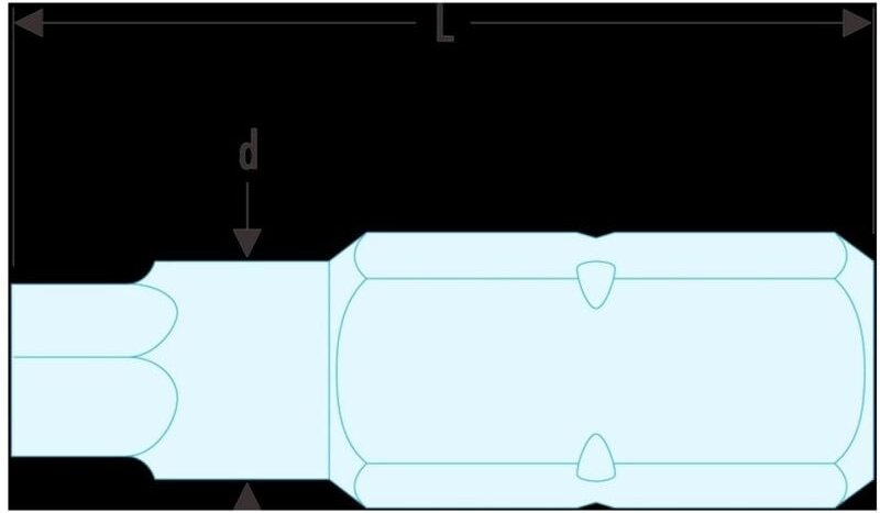 FACOM Bit Serie 1 - Sechskant 2 mm