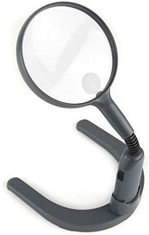 Carson Gn-55 GN-55-Lupa 2 in 1 mit LED-Beleuchtung und 3,5-fach vergrößernder Punktlinse, schwarz, Unisex Erwachsene, 1 ...
