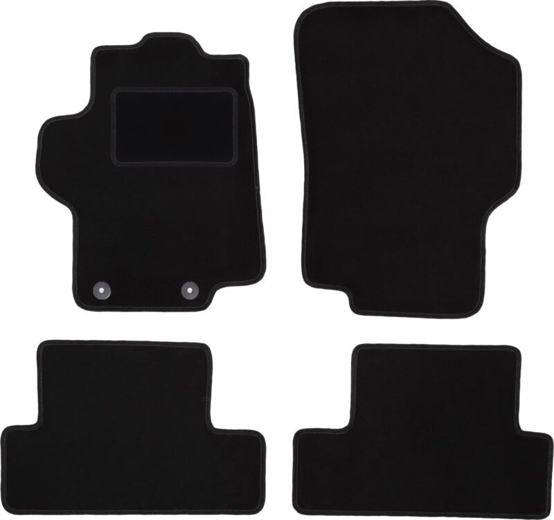 Schwarze Veloursmatten für: Peugeot 1007 Minivan (2004-2009)