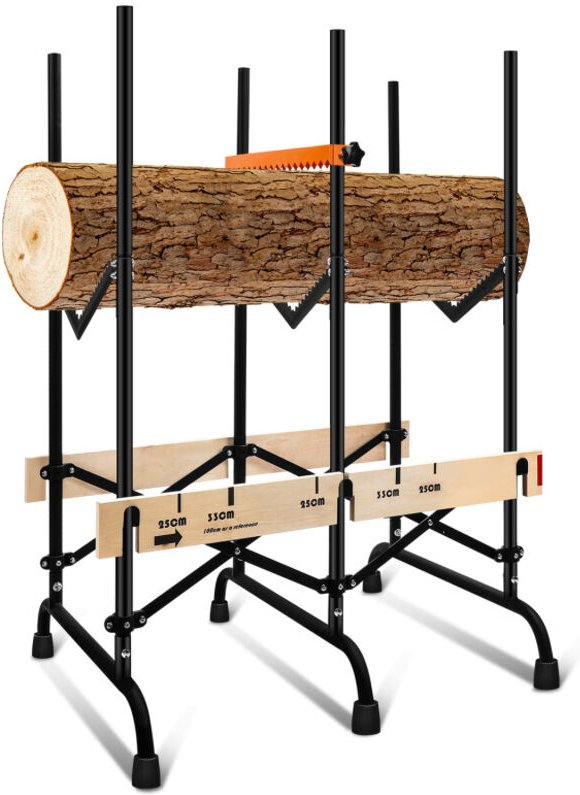 Sägebock klappbar, 116x21x65 cm, Holzschneidebock als Sägehilfe, Metall Sägebock - Tolletour