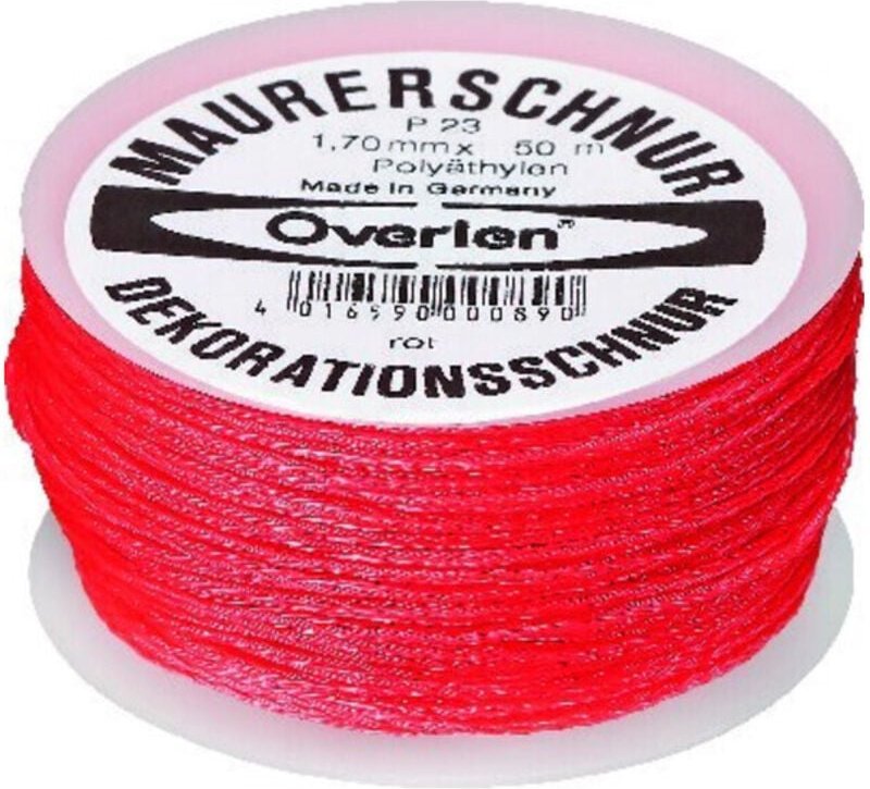 Maurerschnur pe 1,0mm 50m rot - Overmann