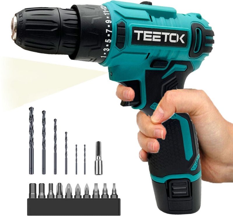 Schraubendreher, Akku-Bohrschrauber, Hochleistungs-Elektroschrauber, 40-Nm-Akku-Kombinationsbohrmaschine, 3/8-Zoll-Bohrf...