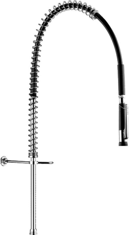 Delabie Geschirrspülbr + Handbrause 433010 o.Arm.,Steigrohr kurz G3/4