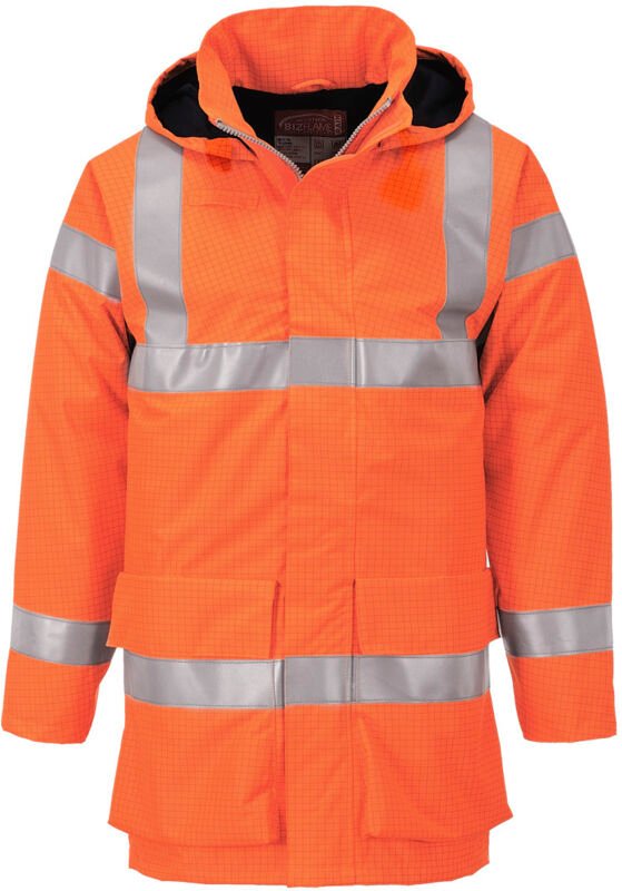Hi-Vis Multi Lite Bizflame Orange Regenjacke M