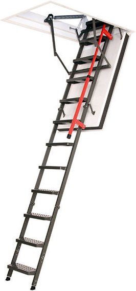 Matisère - Bodenleiter 2,80m mit Brandschutz 120 min - Deckenöffnung 60x120c - LMF60120-280