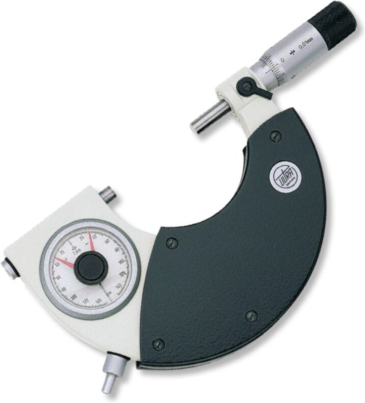 Ultra Präzision - Bügelmessschrauben mit Feinzeiger und Anlüftung 50-75/0,002/0,01mm