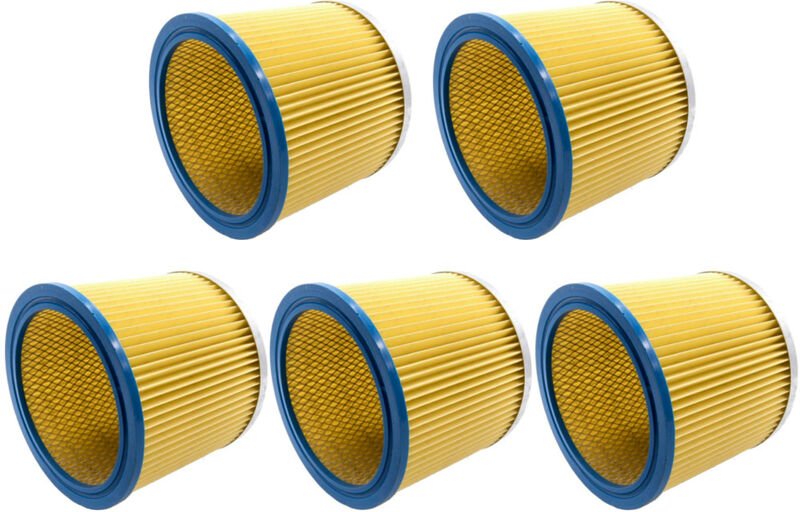 Thumbnail - 5x Trade-shop Lamellenfilter Staubsaugerfilter Ersatz für Einhell as 1100 1250 n 1400, b-nt 1250, bt-vc 1115/2 1215 s 12...