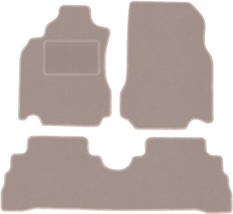 Beige Velours-Fußmatten für: Nissan Cube Z12 Keicar (2008-2011)