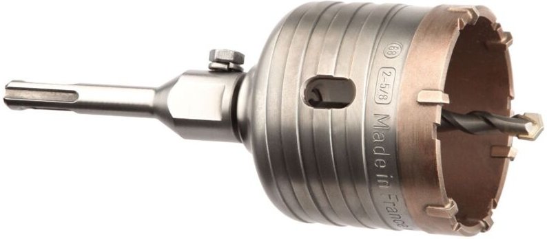 Sds+ Hartmetall-Lochsägen-Set Durchm. 68 mm Länge 90 mm + Zentrierbohrer crusher Diager 325CD68