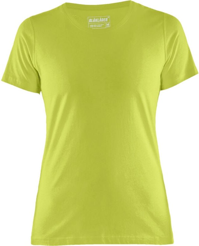 Kurzärmeliges Arbeitst-Shirt für Damen 3334 - Gelb S