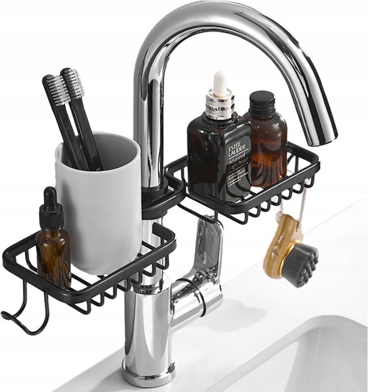 Spülbecken-Wasserhahn-Schwammhalter, Flüssigkeits-Organizer