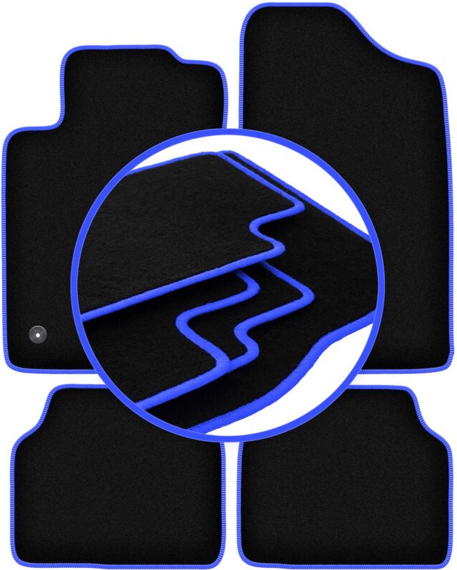 CARLUX-BLUE Autofußmatten für: Peugeot 405 Limousine, Kombi, Break (1987-1996)