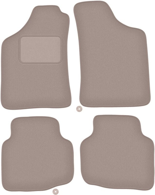 Beige Veloursmatten für: Mitsubishi L200 Triton Pickup (2001-2006)