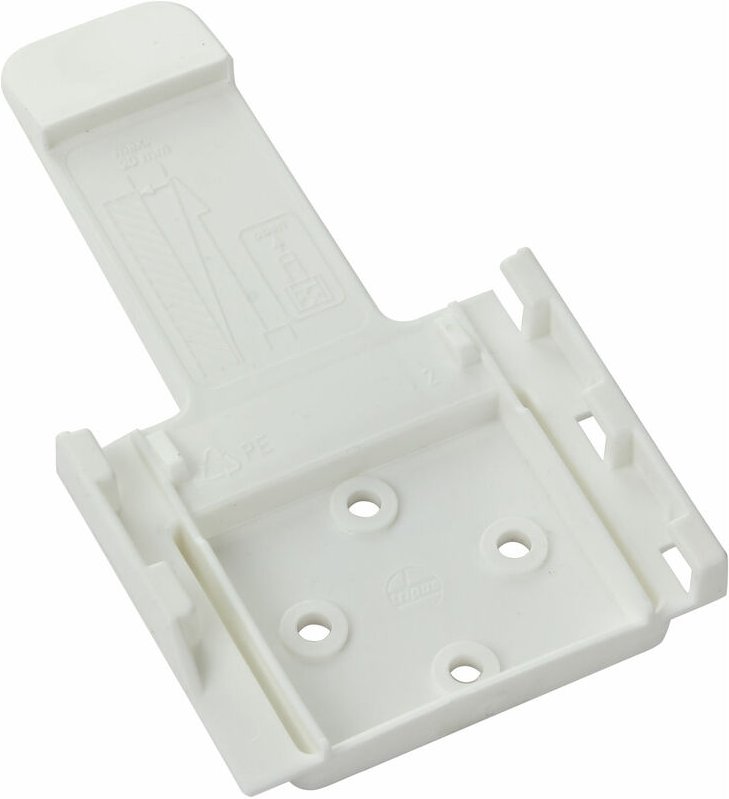 Dema - PVC-Halter für Unterlegkeil weiß Bremskeil Hemmschuh Radkeil Anhänger Keil