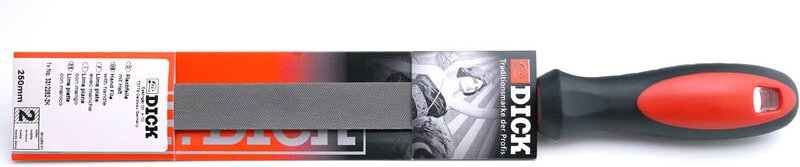 F.dick - Dick Werkstattfeile 2K 250 mm Feile für Stahl, Eisen, NE-Metall, Handfeile