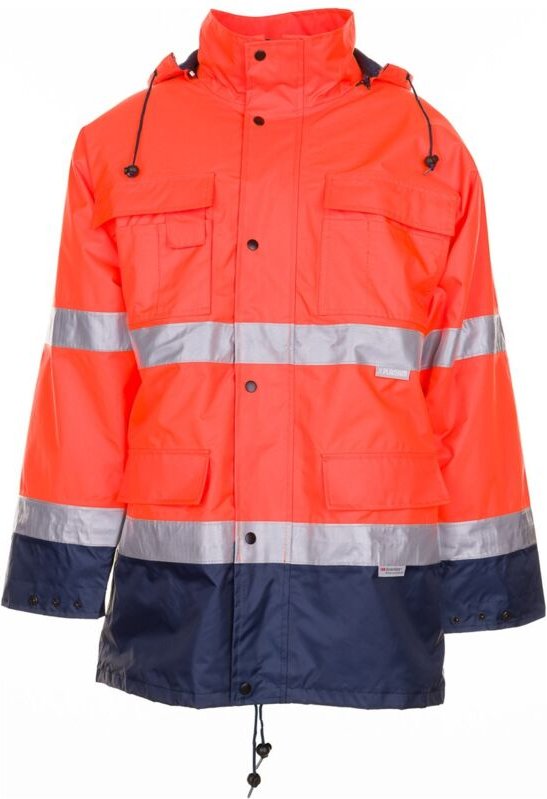 Warn-Wetterschutz Parka 2056 Gr. m orange/marine - Planam