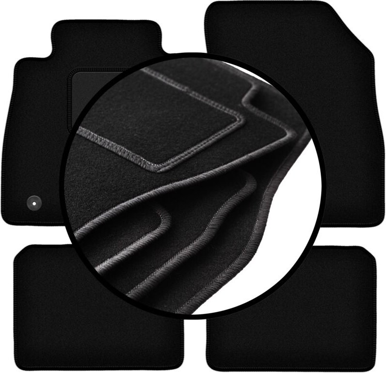 Komplettset Veloursmatten für: Nissan Micra K14 Fließheck (2017-)