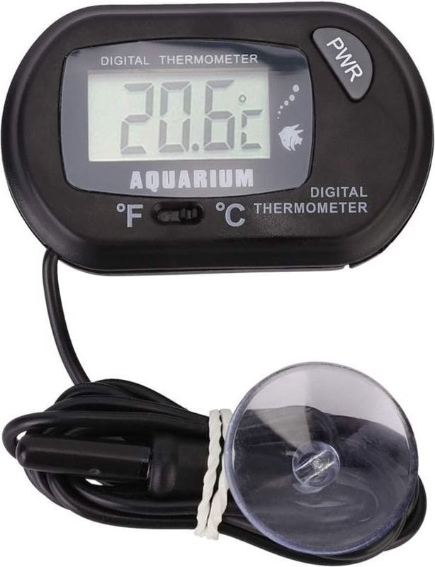 50∽70℃ Digitales LCD-Thermometer, Wasserthermometer für Aquarien, Reptilien, Terrarien, Temperaturmesser für Fahrzeuge, ...