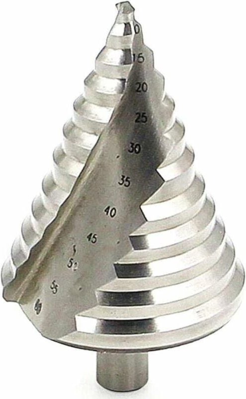 Thumbnail - HSS-Stufenbohrer Ø 6–60 mm – Spiral-Kegelbohrer in großer Größe für Metall, Holz, Kunststoff, multifunktionaler Dreiecks...