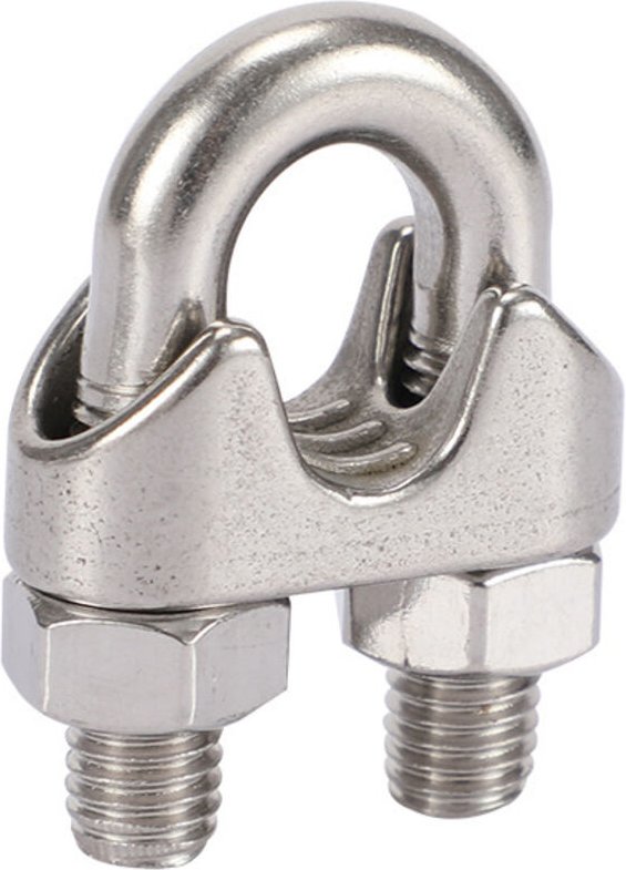 Shining House - 15 Stück Stahlkabelbinder, 304 Edelstahl-Kabelbinder U-Bolzen-Metallkabelbinder