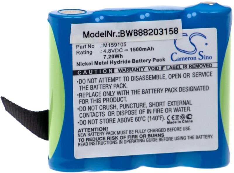 Vhbw - Akku Ersatz für Edan 4XNR49AA1500P, M159105 für Medizintechnik (1500mAh, 4,8V, NiMH)