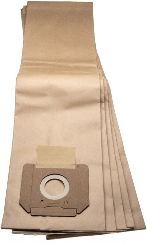 5x Staubsaugerbeutel Ersatz für Bosch 2607432036 für Staubsauger - Papier, 75.2cm x 20.15cm, braun - Vhbw