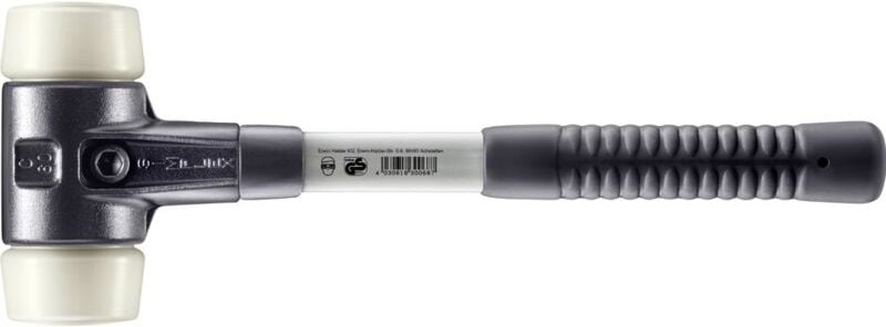 SIMPLEX-Schonhammer, Nylon mit verstärktem Tempergussgehäuse und Fiberglasstiel D=60 mm 3708.060