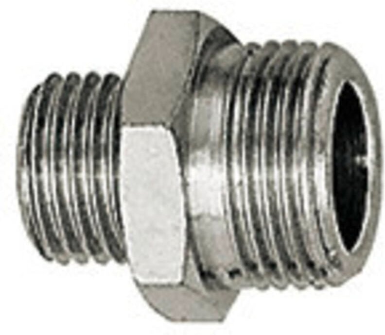 Riegler - Doppelgewindenippel »value line«, M5, M5, sw 8, ms vern.