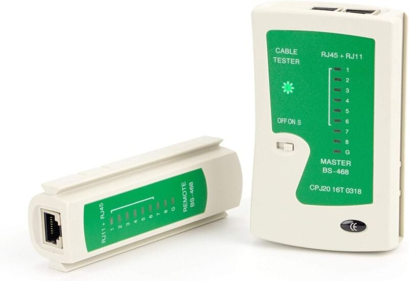 Aougo - Netzwerkkabeltester für RJ45- und RJ11-Kabel