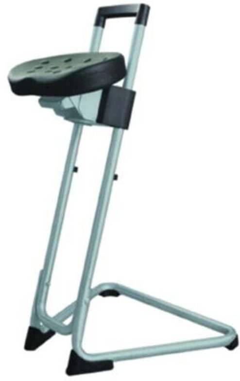 Stehhilfe mit Stahlgestell grau Sitzhöhe 600-850 mm PU-Sitz - Stier